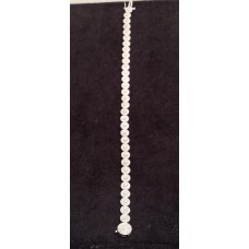 SOLD  18ct WHITE GOLD and DIAMOND BRACELET