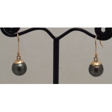 SOLD  18ct GOLD PEARL EARRINGS