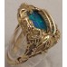 SOLD  18ct GOLD BLACK OPAL RING