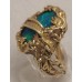 SOLD  18ct GOLD BLACK OPAL RING