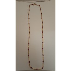 22ct GOLD, RUBY NECKLACE