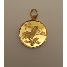 SOLD  22ct GOLD YEAR OF THE ROOSTER