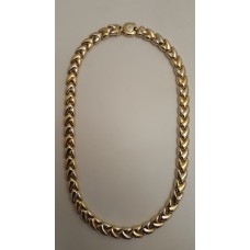 18ct YELLOW and WHITE GOLD NECKLACE