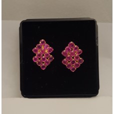 SOLD  18ct GOLD RUBY EARRINGS