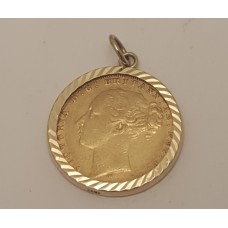 SOLD  ENGLISH GOLD SOVEREIGN PENDANT