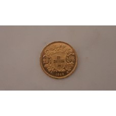 SOLD  SWISS 20 FRANC GOLD COIN