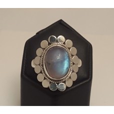 SOLD  MOONSTONE & STERLING SILVER RING