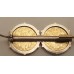 SOLD  NAPOLEON 111 10 FRANC GOLD COINS in BROOCH