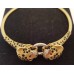 SOLD  18ct GOLD & RUBY LEOPARD BANGLE