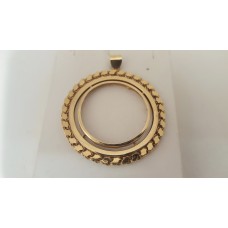 SOLD  GOLD COIN PENDANT MOUNT