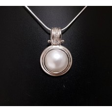 SOLD  MABE PEARL PENDANT