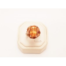 SOLD  9ct GOLD, CITRINE RING