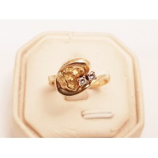 SOLD  GOLD NUGGET RING