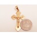 SOLD  LARGE 18CT GOLD CRUCIFIX