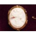 15ct GOLD CAMEO BROOCH