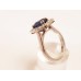 SOLD  NATURAL SAPPHIRE & DIAMOND RING