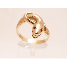 SOLD  18ct GOLD SNAKE RING