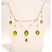 SOLD  PERIDOT & SEED PEARL ROSE GOLD NECKLACE