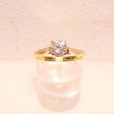 SOLD  18ct GOLD, 0.85ct DIAMOND SOLITAIRE